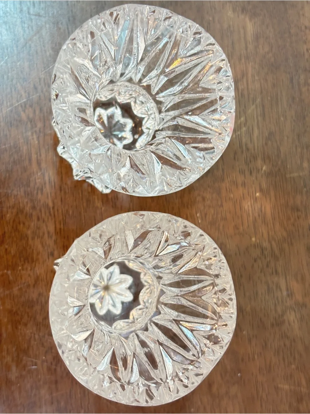 Stunning Lead Crystal Candle Holders
